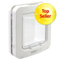 Chatière SureFlap XXL, lecteur de puces électroniques, blanc - extension pour tunnel (blanc)