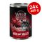 Lot Wild Freedom Adult 24 x 400 g pour chat White Infinity - poulet, cheval