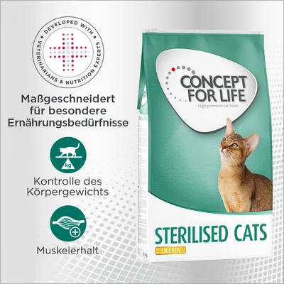 Concept for Life Sterilised Cats saumon pour chat - 400 g