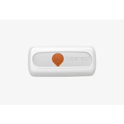 Weenect GPS tracker s oranžovým symbolem na bílém pouzdře