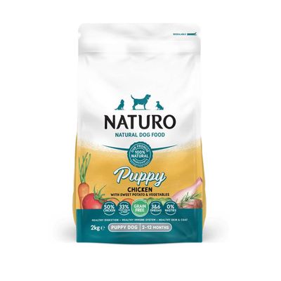 Naturo Puppy Grain Free - Chicken with Sweet Potato & Vegetables 2kg