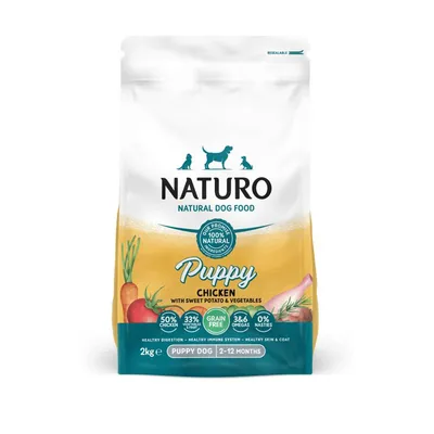 Naturo Puppy Grain Free - Chicken with Sweet Potato & Vegetables - 2kg Naturo Puppy Grain Free - Chicken with Sweet Potato & Vegetables - 2kg