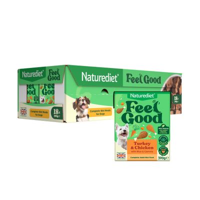 Naturediet Feel Good Adult - Turkey & Chicken - 18 x 390g