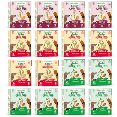 Naturediet Feel Good Adult - Grain Free Multipack - Saver Pack: 32 x 390g Naturediet Feel Good Adult - Grain Free Multipack - Saver Pack: 32 x 390g
