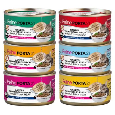 Feline Porta 21 Tonijn Mix Probeerpakket 6 x 90 g Kattenvoer