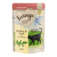 Sparpack: Feringa 24 x 85 g i portionspåse - Öring & kyckling med potatis