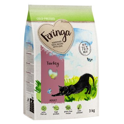Feringa Adult Kalkun - koldpresset Sparepakke: 3 x 3 kg