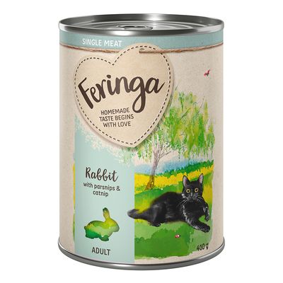 Feringa Single Meat Menu 6 x 410 g králičie s paštrnákom a mačacou mätou
