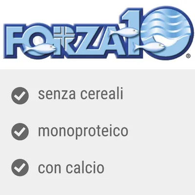 Forza10, senza cereali, monoproteico, con calcio