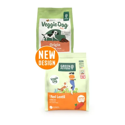 Green Petfood Veggie Dog z rdečo lečo - 10 kg