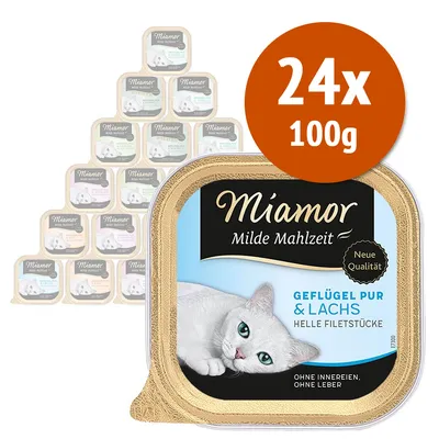 Miamor Pasto Delicato 24 x 100 g - Pacco misto Pollame Miamor Pasto Delicato 24 x 100 g - Pacco misto Pollame