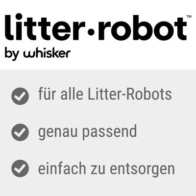 litter-robot by whisker. Für alle Litter-Robots, genau passend, einfach zu entsorgen.
