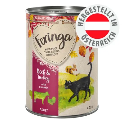 Feringa Beef & Turkey with pumpkin, Adult, 400g. Classic Meat. Hergestellt in Österreich.