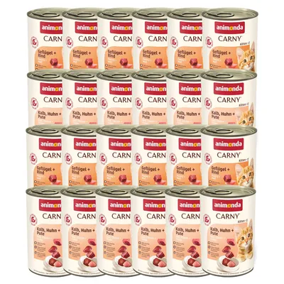 Sparpaket animonda Carny Kitten 24 x 400 g - Mix (2 Sorten)