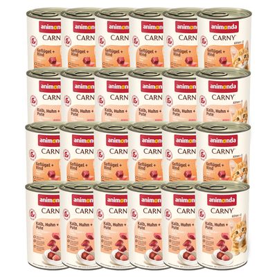 Sparpaket animonda Carny Kitten 24 x 400 g Mix (2 Sorten)