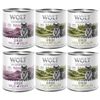 Wolf of Wilderness Senior 6 x 800 g Mixpakket: Lam & Kip, Eend & Kalf