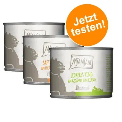 Mjamjam Katzenfutter: Leckeres Rind an gedämpftem Kürbis, Saftige Pute an leckerer Karotte. Jetzt testen! Getreidefrei. Mjamjam Katzenfutter: Leckeres Rind an gedämpftem Kürbis, Saftige Pute an leckerer Karotte. Jetzt testen! Getreidefrei.