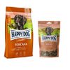 Happy Dog Kombi-Paket:  Supreme Sensible 10 / 12,5 kg + 5 x 100 g Soft Snack Sensible Toscana 12,5 kg + Toscana 5 x 100 g