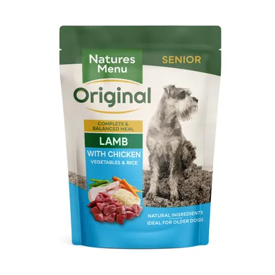 Natures Menu Original Dog Pouches Senior Lamb with Chicken - Saver Pack: 16 x 300g