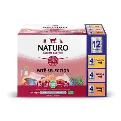 Naturo Adult Pouches - Paté Variety Selection - Saver Pack: 24 x 85g Naturo Adult Pouches - Paté Variety Selection - Saver Pack: 24 x 85g