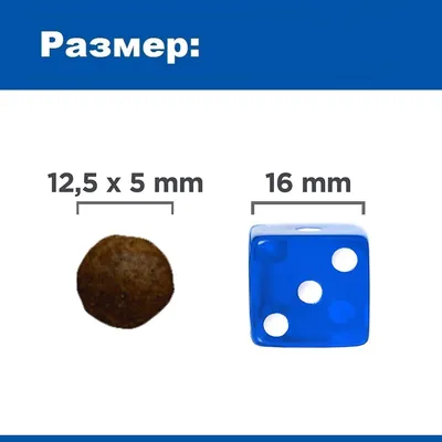 Размер: гранула 12,5 x 5 мм до син зар с размер 16 мм за сравнение.