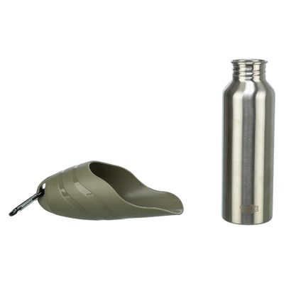 Trixie stainless steel container with shiny surface, suitable for storing pet food or accessories.
