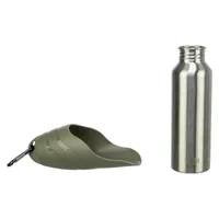 Trixie Friends on Tour Steel Travel Bottle and Bowl - 0.75 litre