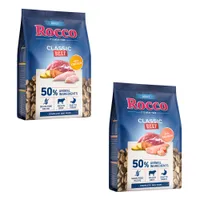 Rocco Classic vegyes próbacsomag - 2 x 1 kg Adult: marha & csirke + marha & lazac
