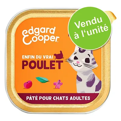 Edgard Cooper Enfin du vrai poulet, pâté pour chats adultes. Vendu à l’unité.