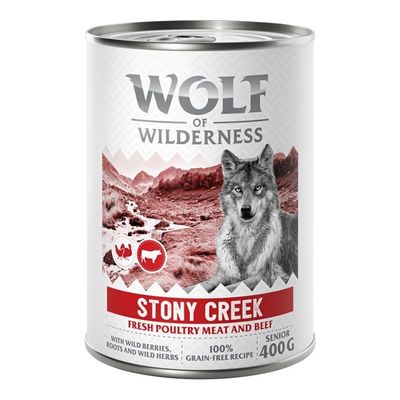 Wolf of Wilderness Senior - Geflügel mit Rind 1 x 400 g Senior