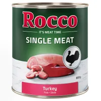 Sparpaket Rocco Single Meat 24 x 400 g / 800 g 24 x 800 g: Pute