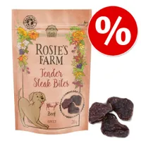 Varčni miks Rosie's Farm pasji priboljški - 2 x 70 g Mini Steak Bites