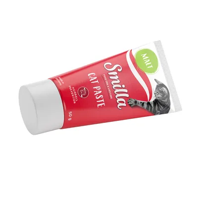 Smilla Cat Paste con malta, tubo de 50 g. Ayuda a prevenir bolas de pelo. Alimento para toda la vida. Smilla Cat Paste con malta, tubo de 50 g. Ayuda a prevenir bolas de pelo. Alimento para toda la vida.
