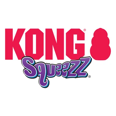KONG Squeezz. Spielzeugmarke für Haustiere mit Fokus auf interaktives Spielen.
