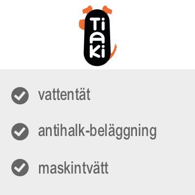 Tiaki. Vattentät, antihalk-beläggning, maskintvätt.