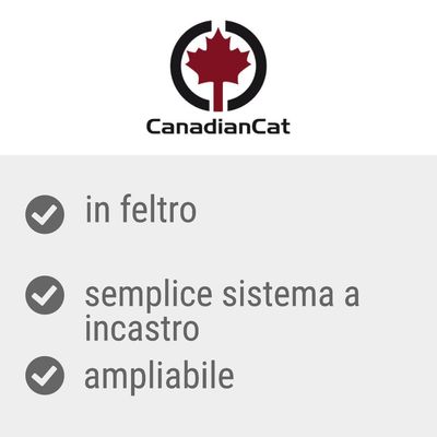 CanadianCat: in feltro, semplice sistema a incastro, ampliabile
