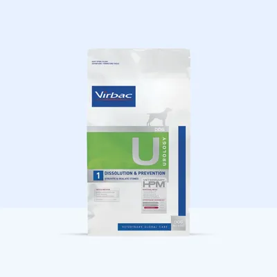 Virbac Urology Dog 1 Struvit- & oxalátkövek feloldása & megelőzése, Veterinary HPM, diétás eledel kutyáknak, VETERINARY GLOBAL CARE.