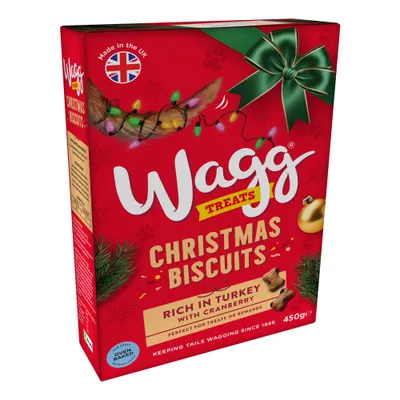 Wagg Christmas Biscuits Treats - 450g