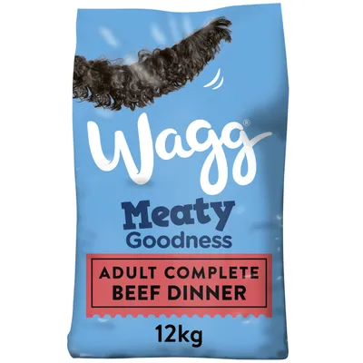 Wagg Meaty Goodness Adult Complete Beef Dinner, 12kg bag