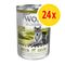 Lot Wolf of Wilderness Senior 24 x 400 g lot mixte de 2 saveurs