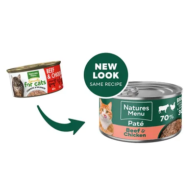 Natures Menu Pâté Cans Adult - Beef & Chicken - 18 x 85g