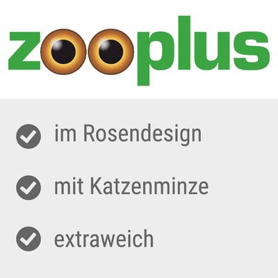 zooplus. Im Rosendesign, mit Katzenminze, extraweich.