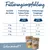 Tableau de recommandations d’alimentation pour chats Happy Cat Bio : quantités journalières en sachets selon poids (3–6 kg) et mode de vie (intérieur ou extérieur). Texte en allemand.