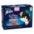 Box showing Felix Kitten food for 2-12 months, mixed selection in jelly with beef, chicken, tuna, salmon. Contains 12 pouches. Pouches are recyclable.