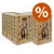 GranataPet DeliCATessen Katzenfutter, Verpackung mit zwei Katzenmotiv, Hinweis auf natürliche Zutaten und ohne Getreide. Rabatt-Symbol in Orange sichtbar.