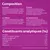 Composition : au saumon, à la truite, au cabillaud, aux poissons blancs. Constituants analytiques : protéines 6,7 %, matières grasses 3,2 %, humidité 83,7 %, calcium 0,20 %, phosphore 0,12 %.