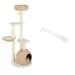 Arbre à chat Laguna - crème + support de fixation universel