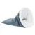 Grey cuddle tunnel with soft white plush inner padding. Outer material with embossed pattern.