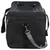 Sac de transport noir en tissu avec bandoulière à motif zigzag, fermeture éclair et logo Trixie visible en bas à droite.