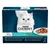 Purina Gourmet Perle Ocean Delicacies Mini Fillets in Gravy, selection includes ocean fish, salmon, plaice, and tuna with whole shrimps. Pack contains 12 x 85g portions.